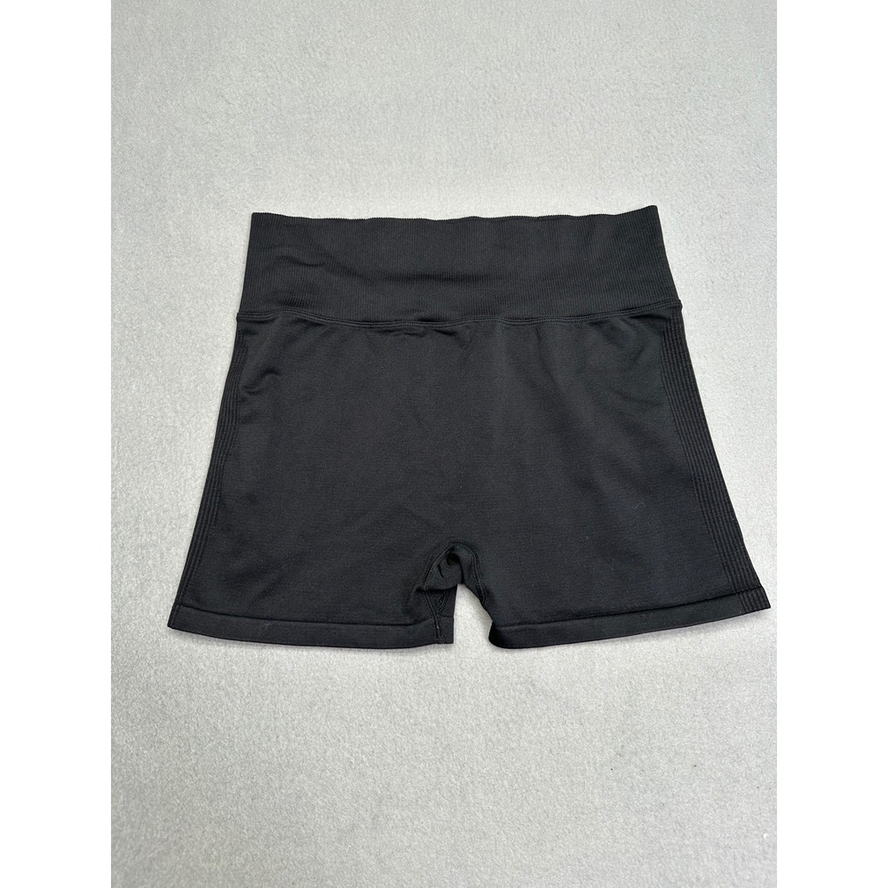 Pink Active Victoria's Secret Black Seamless High Waisted Booty Shorts Large
